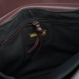 Miu Miu Brown Leather Belt Shoulder Bag