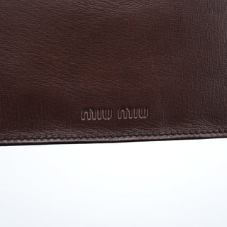 Miu Miu Brown Leather Belt Shoulder Bag
