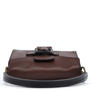 Miu Miu Brown Leather Belt Shoulder Bag