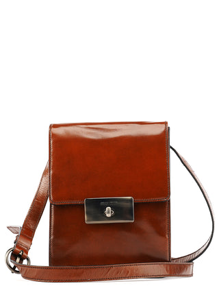 Miu Miu Brown Leather Flap Crossbody Bag