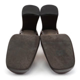 Miu Miu Brown Leather Mary Jane Platform Heels