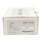Miu Miu Brown Leather Mary Jane Platform Heels