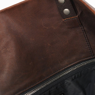 Miu Miu Brown Leather Pocket Tote Bag