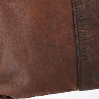 Miu Miu Brown Leather Pocket Tote Bag