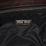 Miu Miu Brown Leather Pocket Tote Bag