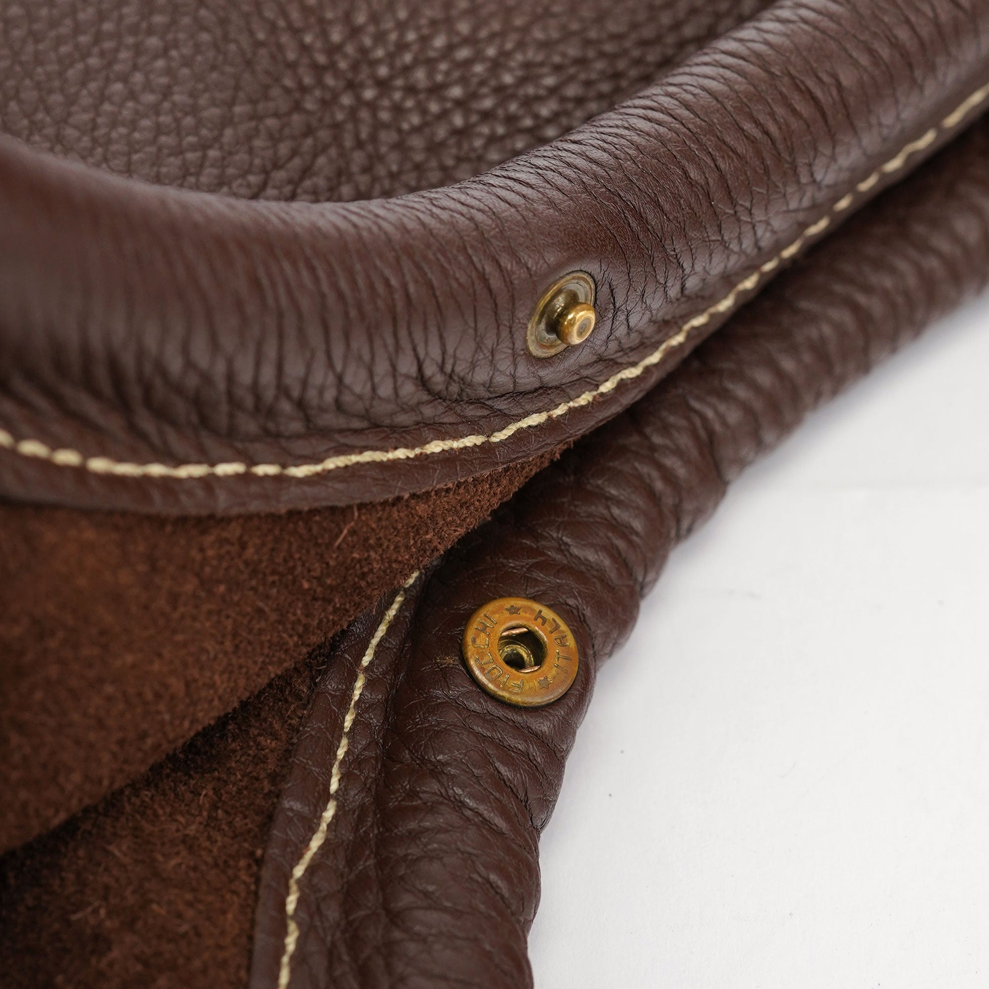 Miu Miu Sac porté épaule en cuir marron à anses en corde