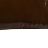 Miu Miu Brown Patent Leather Top Handle Bag