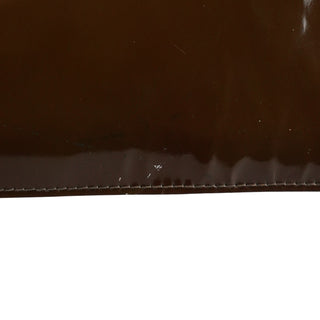 Miu Miu Brown Patent Leather Top Handle Bag