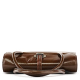Miu Miu Brown Patent Leather Top Handle Bag
