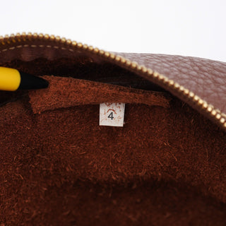 Miu Miu Brown Pebbled Leather Shoulder Bag