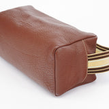 Miu Miu Sac porté épaule en cuir grainé marron