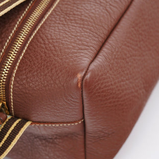 Miu Miu Brown Pebbled Leather Shoulder Bag