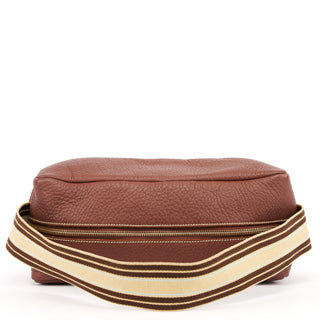 Miu Miu Brown Pebbled Leather Shoulder Bag