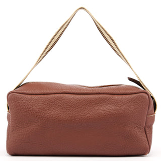 Miu Miu Brown Pebbled Leather Shoulder Bag