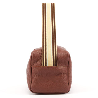 Miu Miu Brown Pebbled Leather Shoulder Bag