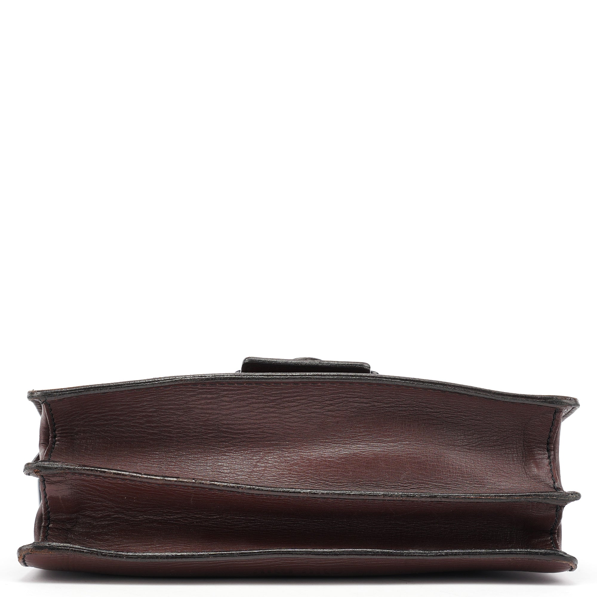 Miu Miu Brown Textured Leather Buckle Shoulder Bag