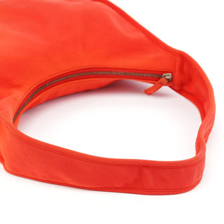 Miu Miu Coral Red Mesh Hobo Shoulder Bag
