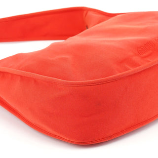 Miu Miu Coral Red Mesh Hobo Shoulder Bag