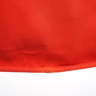 Miu Miu Coral Red Mesh Hobo Shoulder Bag