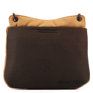 Miu Miu Fall 1999 Beige Shearling Crossbody Bag