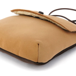 Miu Miu Fall 1999 Beige Shearling Crossbody Bag