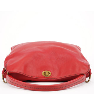 Miu Miu Fall 2003 Red Calfskin Turnlock Hobo Bag