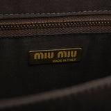 Miu Miu Grey Croc Embossed Tote Bag