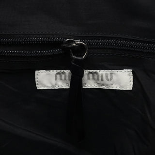 Miu Miu Grey Holographic Tweed Tote Bag
