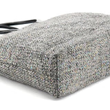 Miu Miu Grey Holographic Tweed Tote Bag