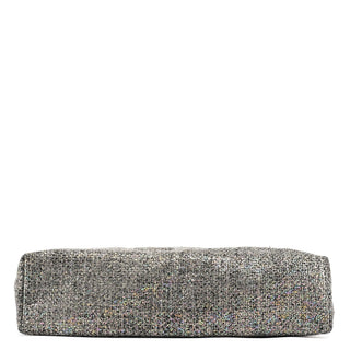 Miu Miu Grey Holographic Tweed Tote Bag