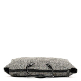 Miu Miu Grey Holographic Tweed Tote Bag