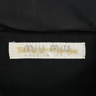 Miu Miu Grey Striped Wool Clutch Handbag