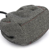 Miu Miu Grey Striped Wool Clutch Handbag
