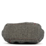 Miu Miu Grey Striped Wool Clutch Handbag