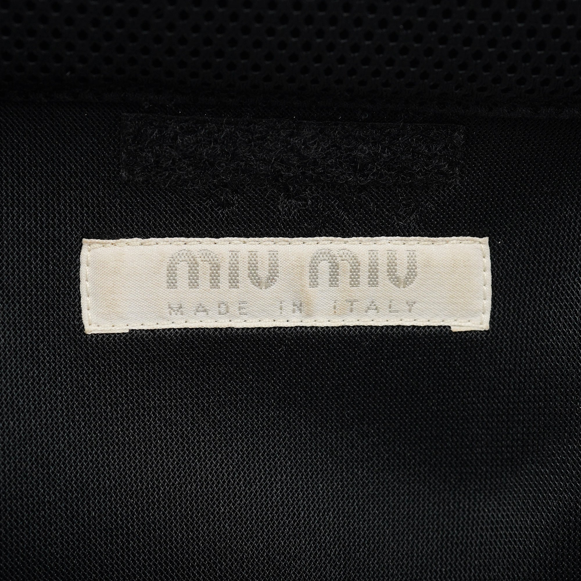 Miu Miu Large Black Mesh Tote Bag