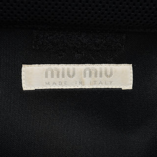 Miu Miu Large Black Mesh Tote Bag