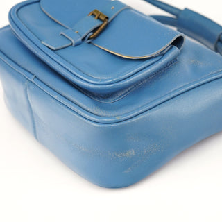 Miu Miu Light Blue Leahter Pocket Handbag