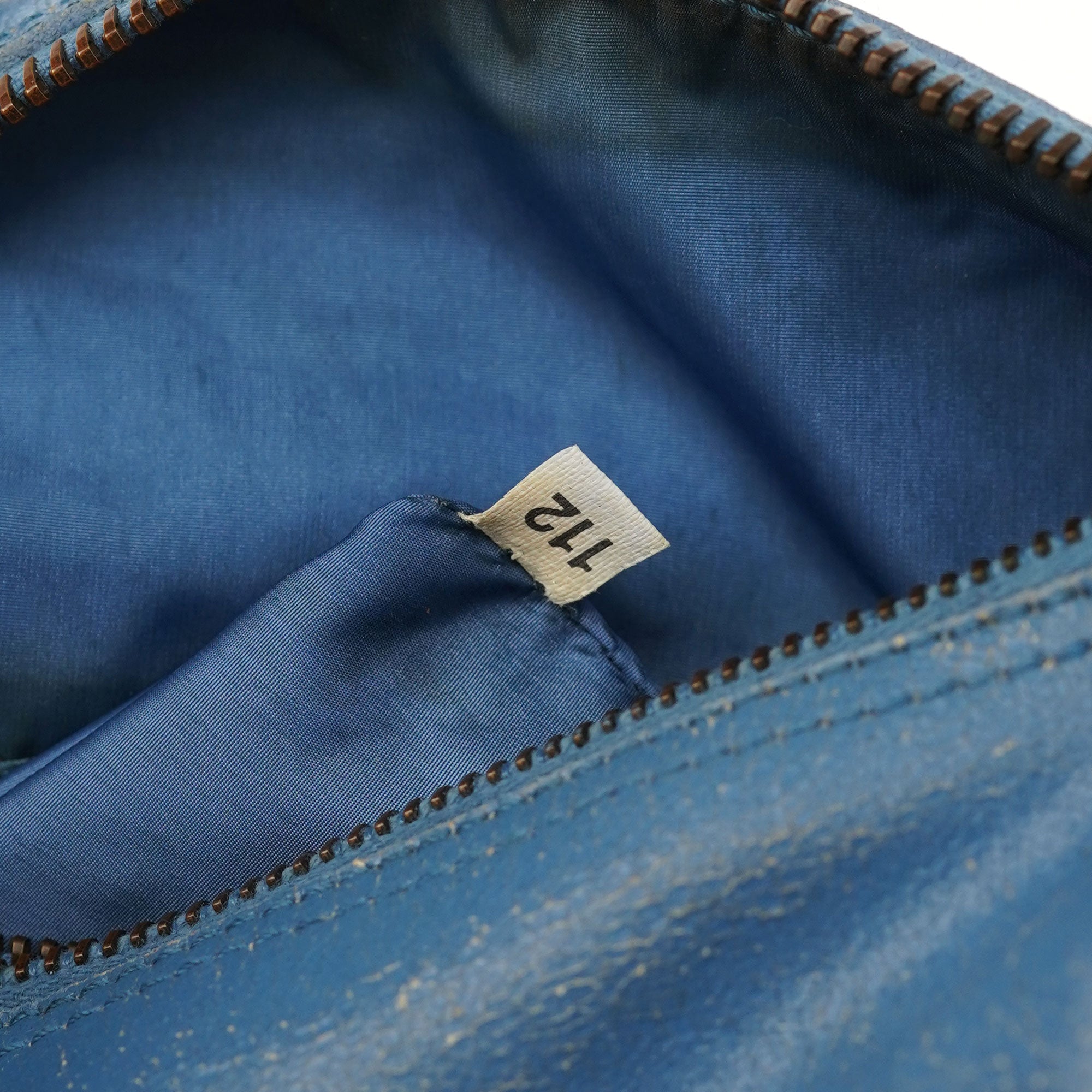 Miu Miu Light Blue Leahter Pocket Handbag