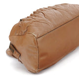Miu Miu Light Brown Calfskin Leather Bowling Bag