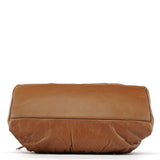 Miu Miu Light Brown Calfskin Leather Bowling Bag