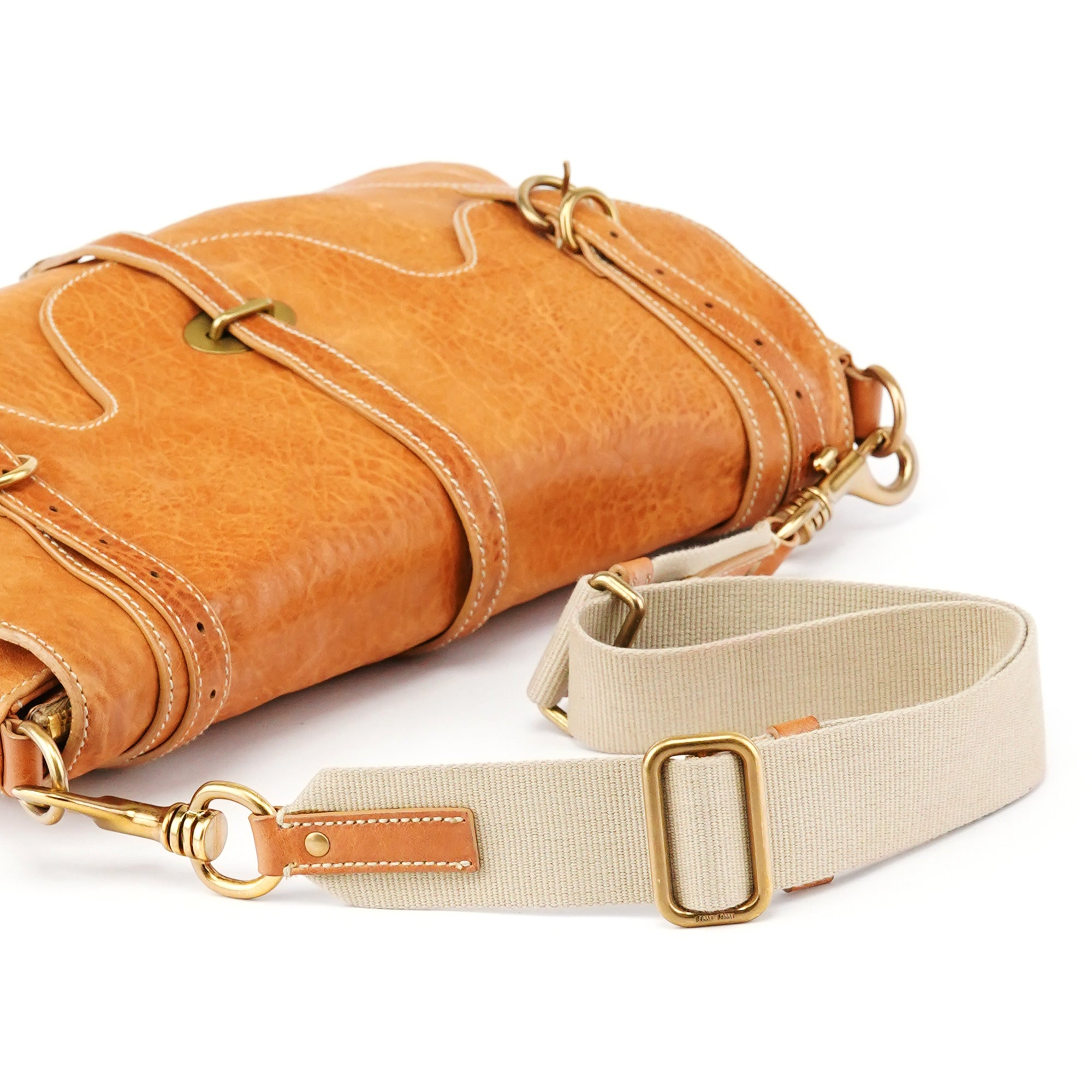 Miu Miu Light Brown Leather Shoulder Bag