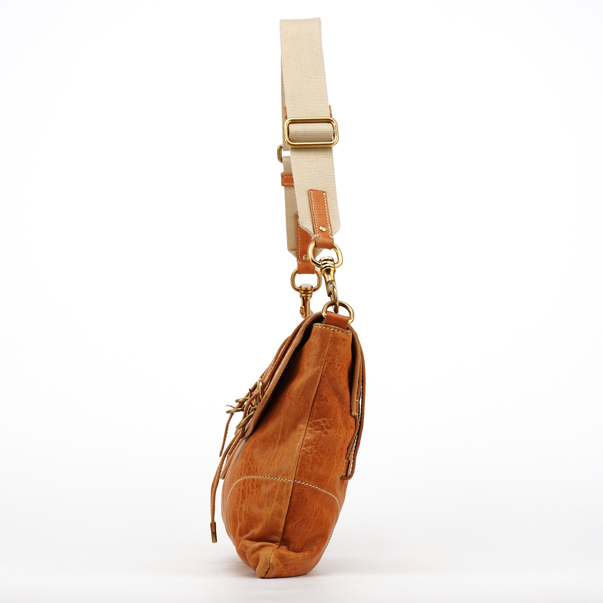 Miu Miu Light Brown Leather Shoulder Bag