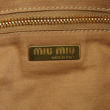 Miu Miu Light Brown Leather Shoulder Bag