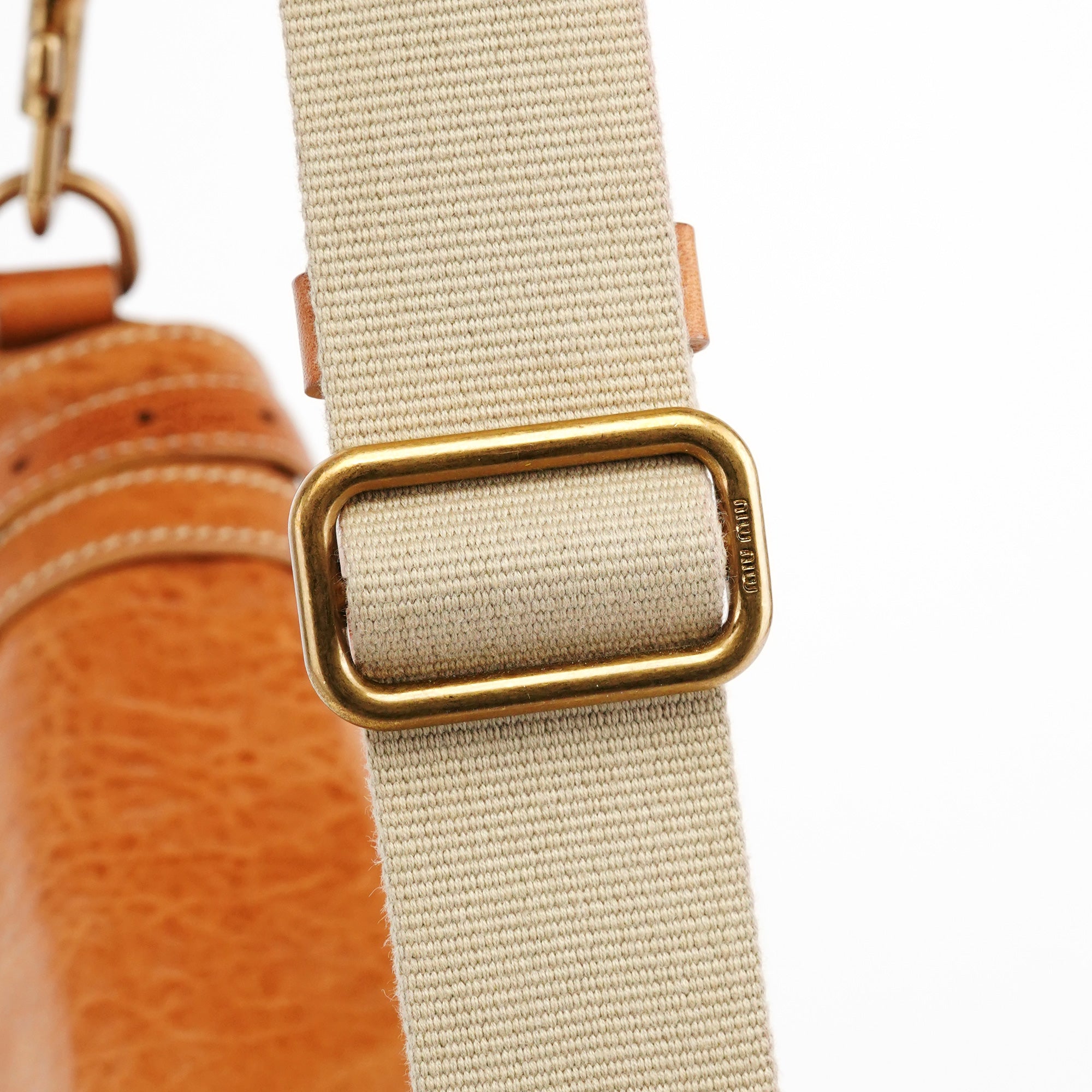 Miu Miu Light Brown Leather Shoulder Bag