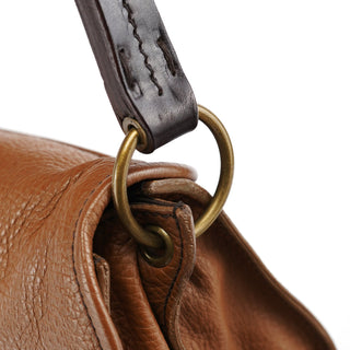 Miu Miu Light Brown Leather Turnlock Shoulder Bag