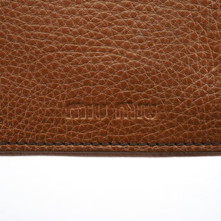 Miu Miu Light Brown Leather Turnlock Shoulder Bag