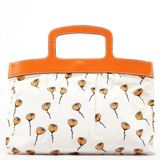 Miu Miu Nylon Floral Print Top Handle Clutch Bag