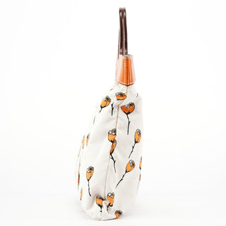 Miu Miu Nylon Floral Print Top Handle Clutch Bag