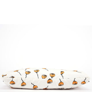 Miu Miu Nylon Floral Print Top Handle Clutch Bag