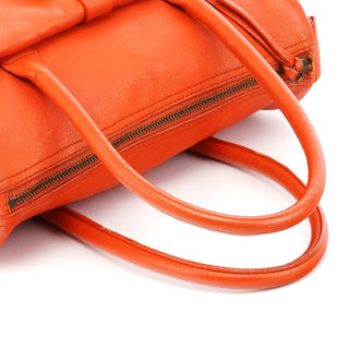 Miu Miu Orange Leather Belt Pocket Tote Bag
